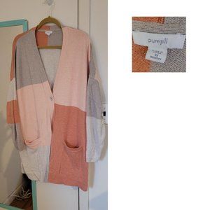 PureJill Patchwork Cardigan